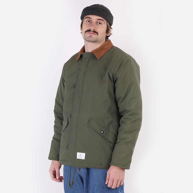 мужская зеленая куртка Alpha Industries Deck Jacket MJD51500C1 dark green - цена, описание, фото 5